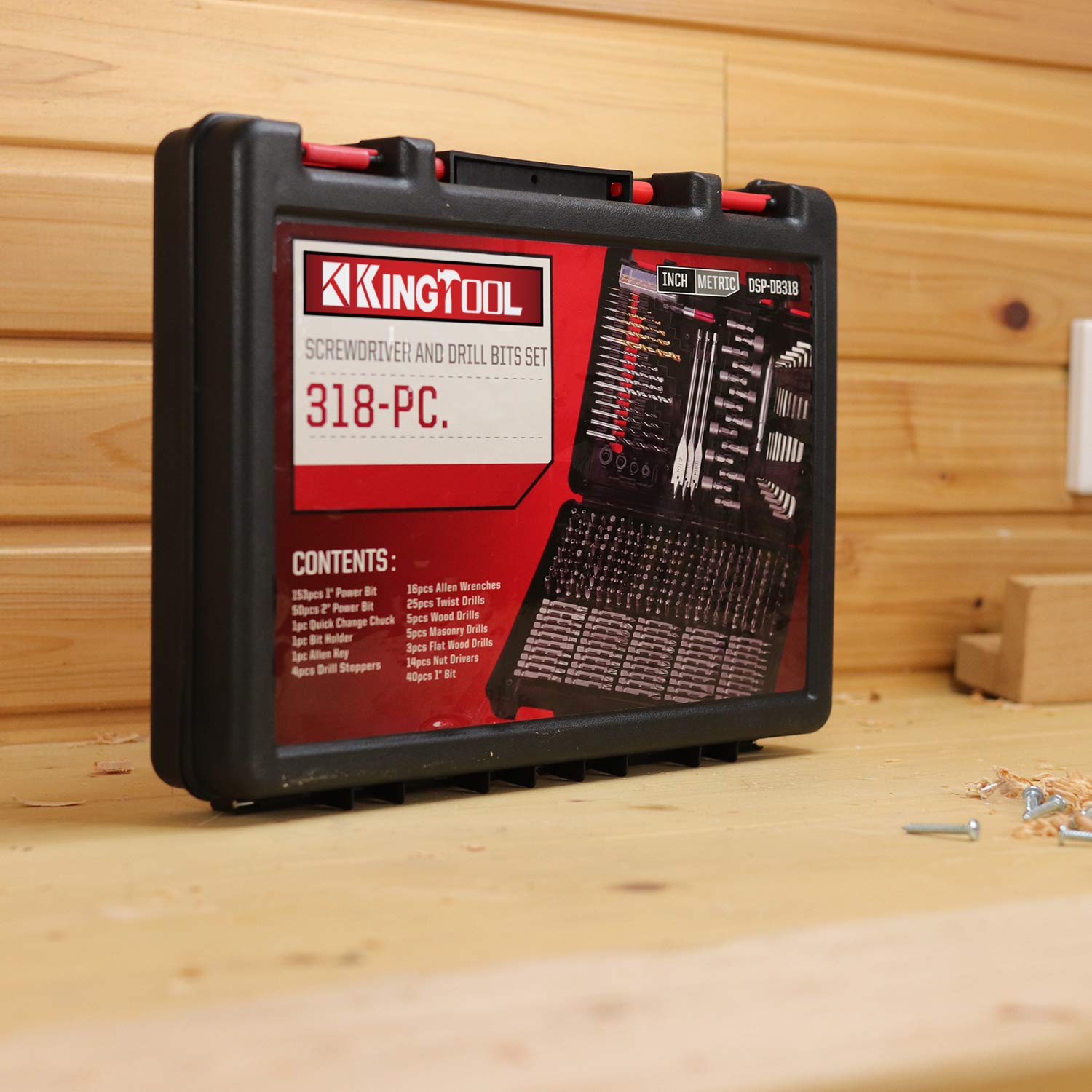 KingTool storage case durable molded keeps tools protected and portable.