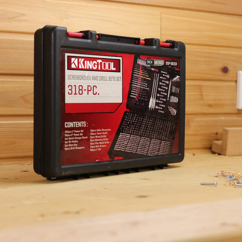 KingTool storage case durable molded keeps tools protected and portable.