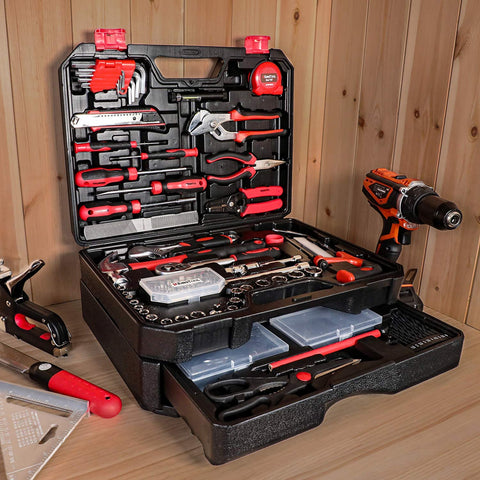 KingTool soft-grip screwdrivers provide comfortable handling during tasks.