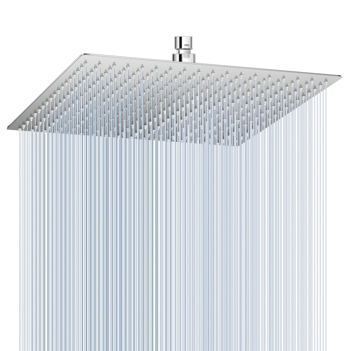 KINLIV 16-inch rain shower head front face delivers immersive rainfall coverage.
