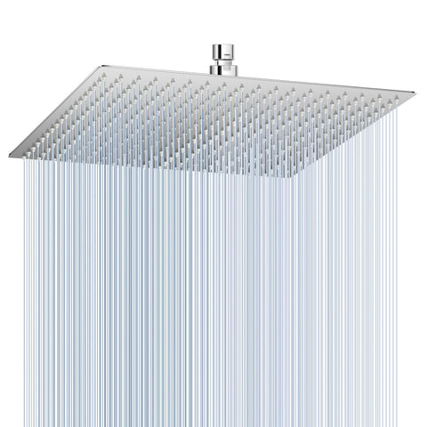 KINLIV 16-inch rain shower head front face delivers immersive rainfall coverage.