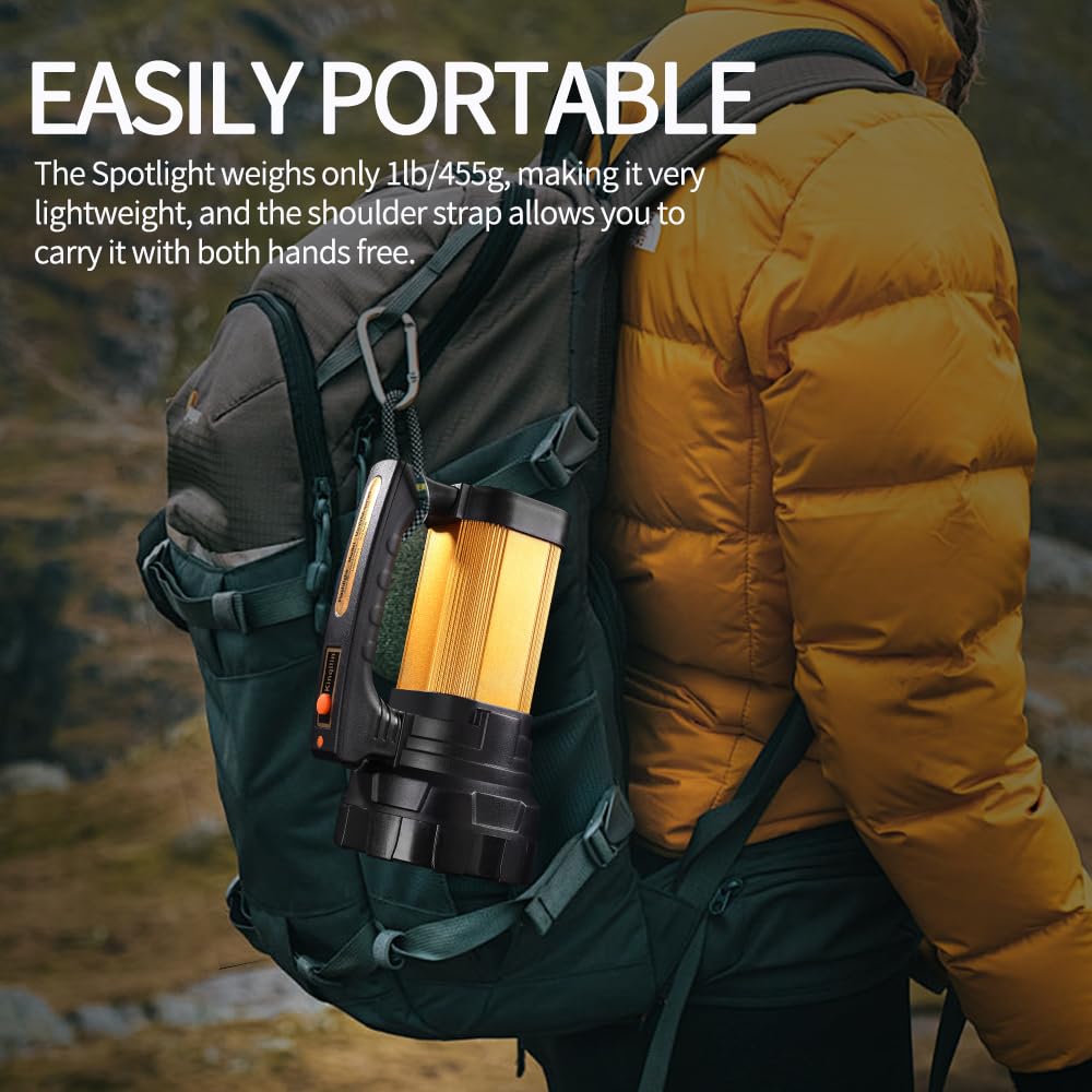 KINQILIN spotlight IP67 rating keeps working in rain or wet conditions.