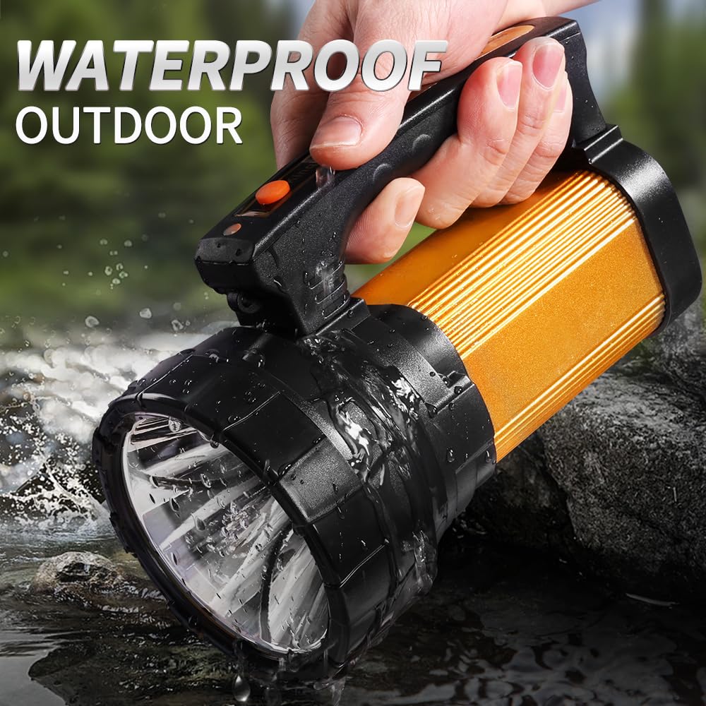 KINQILIN 1200lm high beam provides clear visibility for outdoor use.
