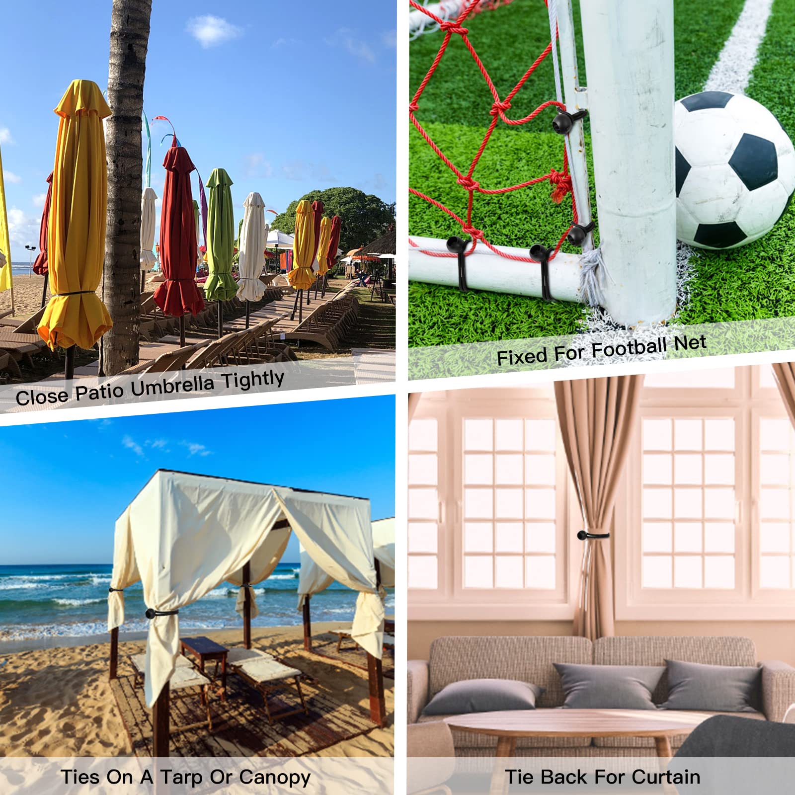 Kinzomor ball bungee canopy secure keeps canopy in place outdoors