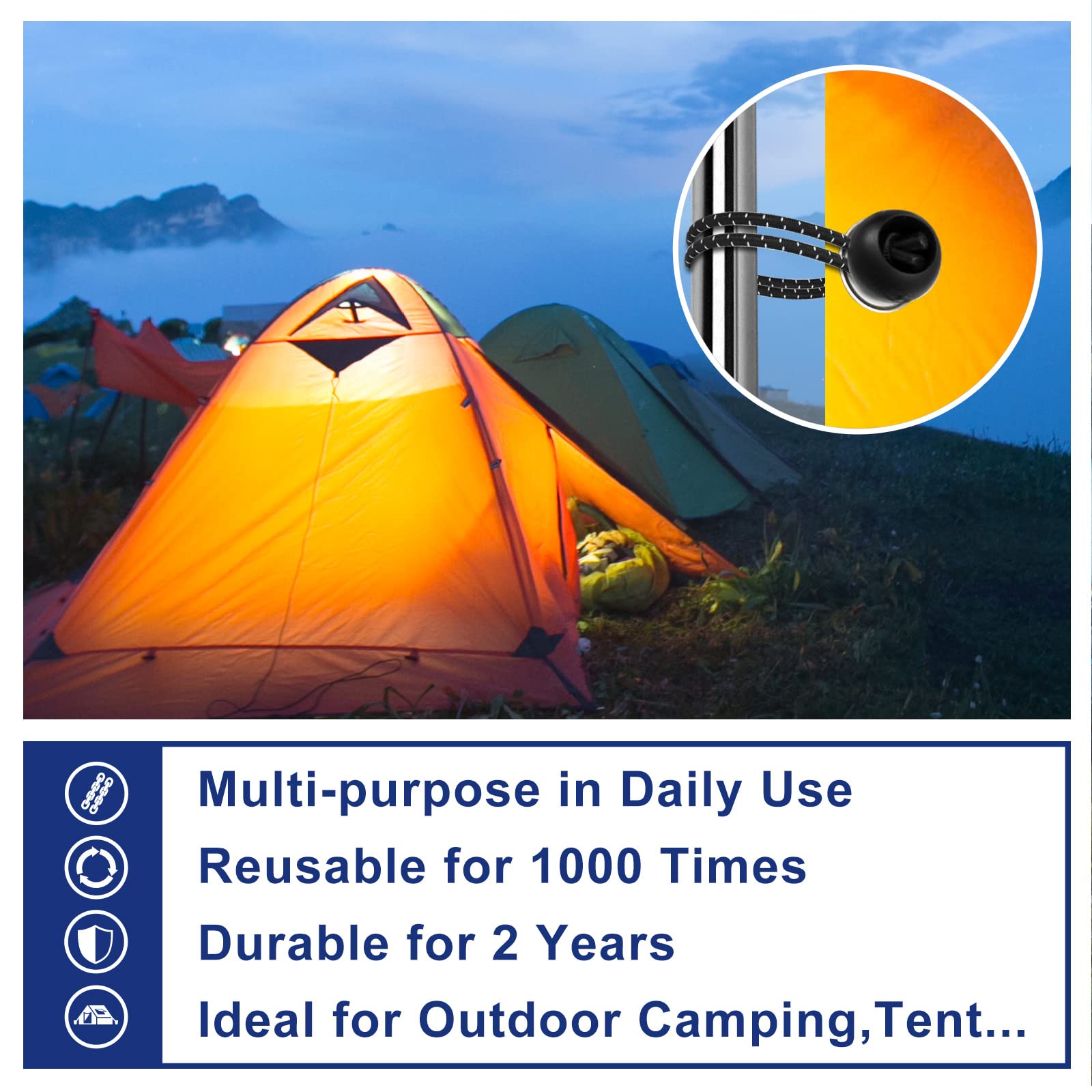 Kinzomor camping canopy attachment keeps shelter stable outdoors