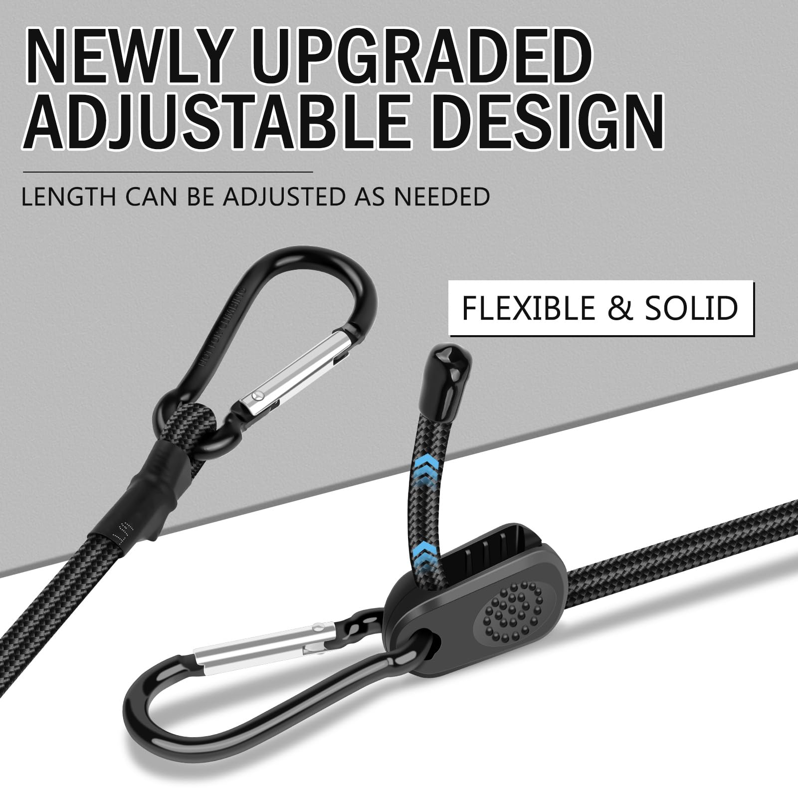 Kinzomor heavy-duty cord withstands up to 200 pounds of load.