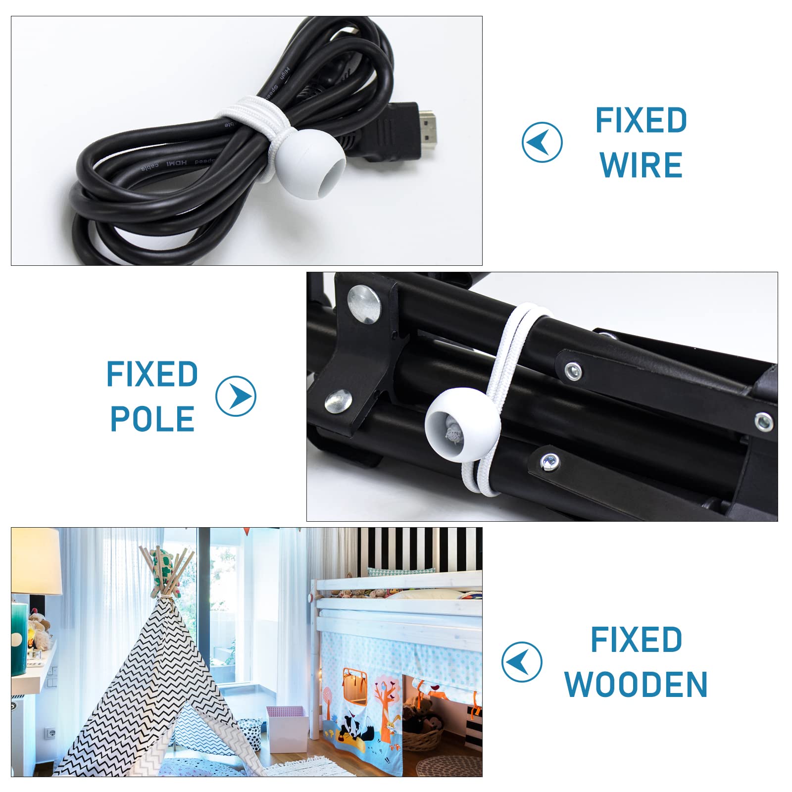 Kinzomor travel-ready bungee balls pack for on-the-go shelter setups.