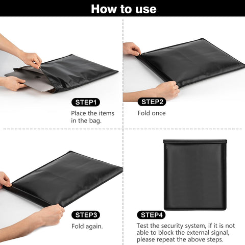 KIPHCA faraday bag folding design saves space at home.