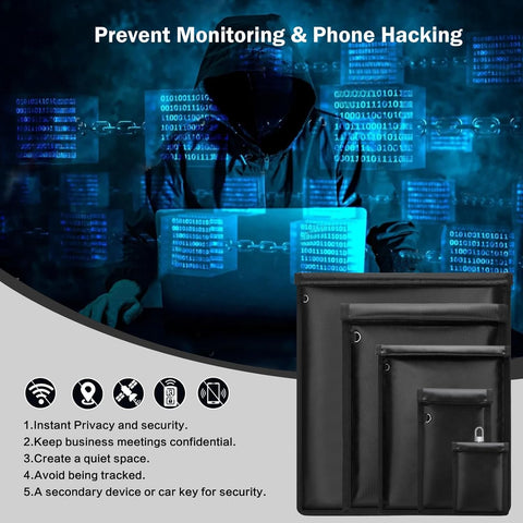 KIPHCA faraday bag tablet protects privacy during travel.