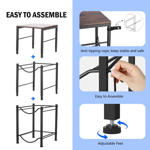 KIPHCA stable base with adjustable feet protects floors on uneven surfaces