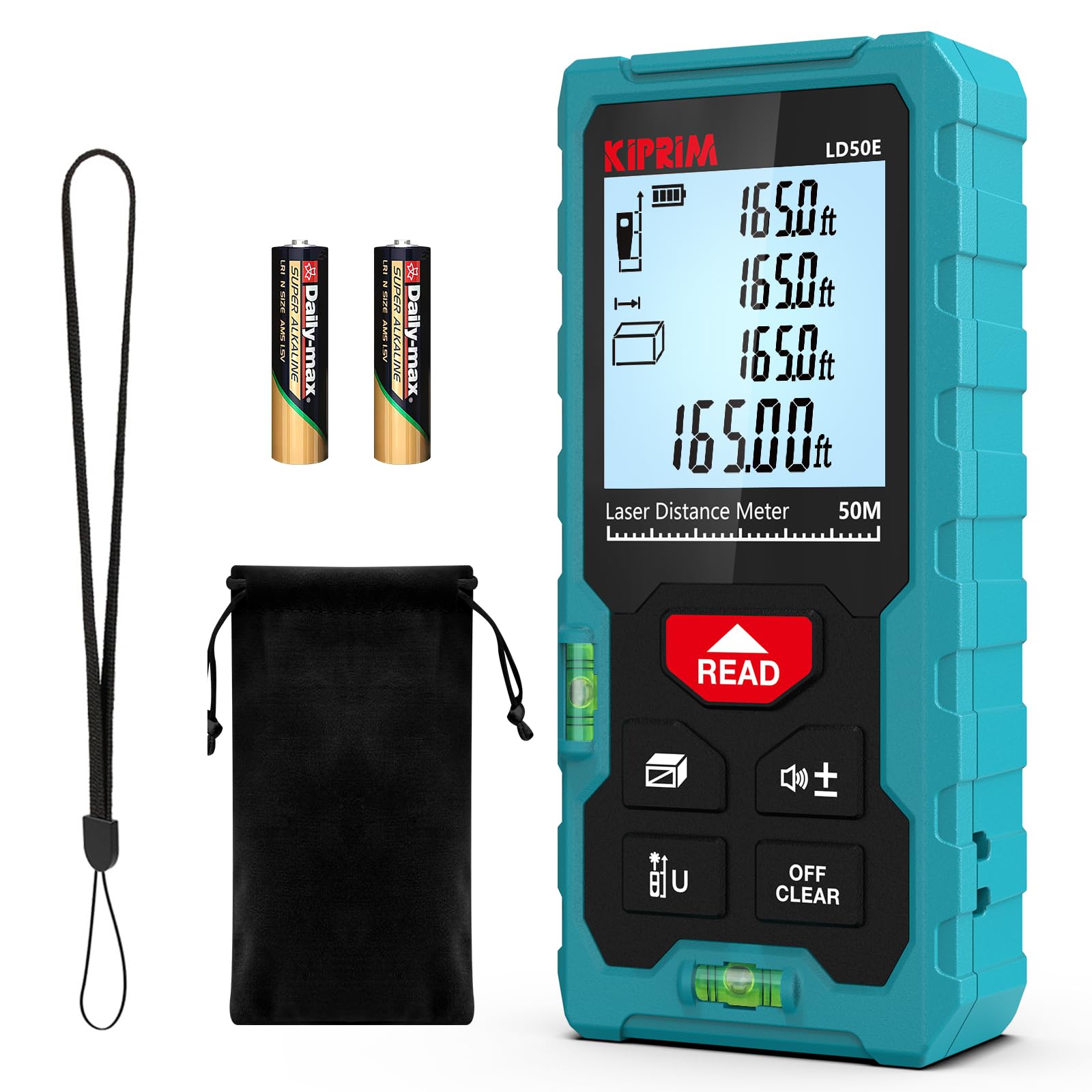 Kiprim LD50E front view for precise site measurements.