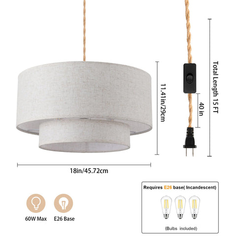 Kirahee E26 bulb included demonstrates easy, quick setup.