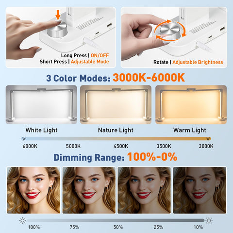 KIRKAS arch light with infinite knob and dimming control