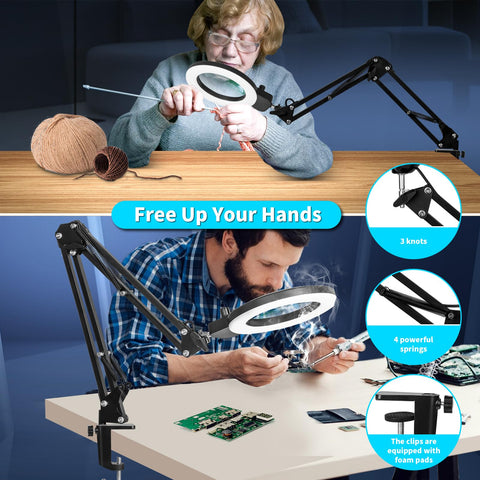 KIRKAS close-work magnifier ideal for jewelry making and sewing.