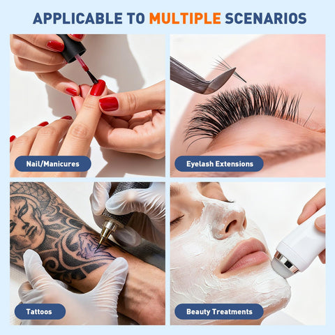 KIRKAS durable ABS aluminum nail lamp for long-lasting use.