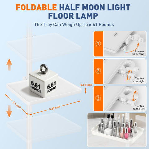 KIRKAS Lash Light 180-degree tilt enables precise positioning