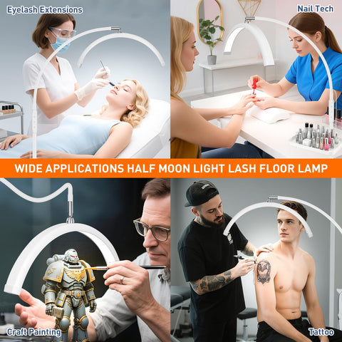 KIRKAS Lash Light roller-base provides stable setup