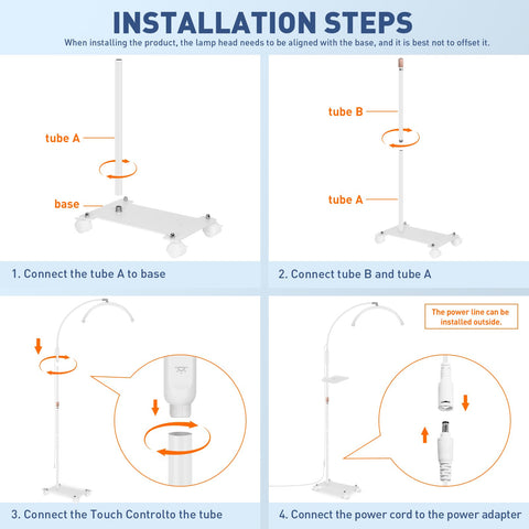 KIRKAS Lash Light studio use fits salons and home studios
