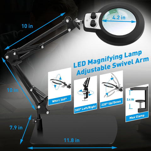 KIRKAS memory function saves preferred lighting settings for quick setups.