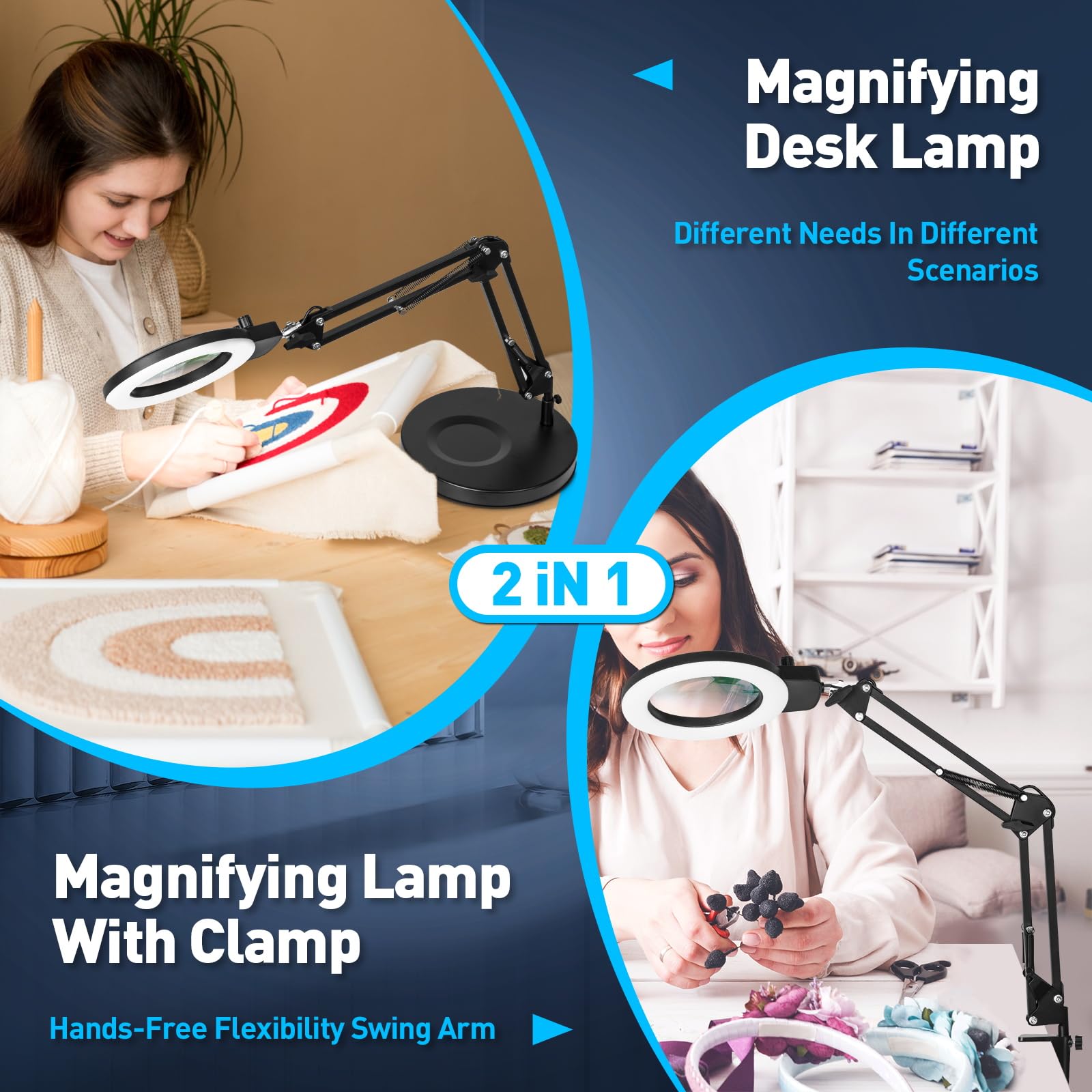 KIRKAS memory setting saves preferred brightness and color temperature for easy reuse.