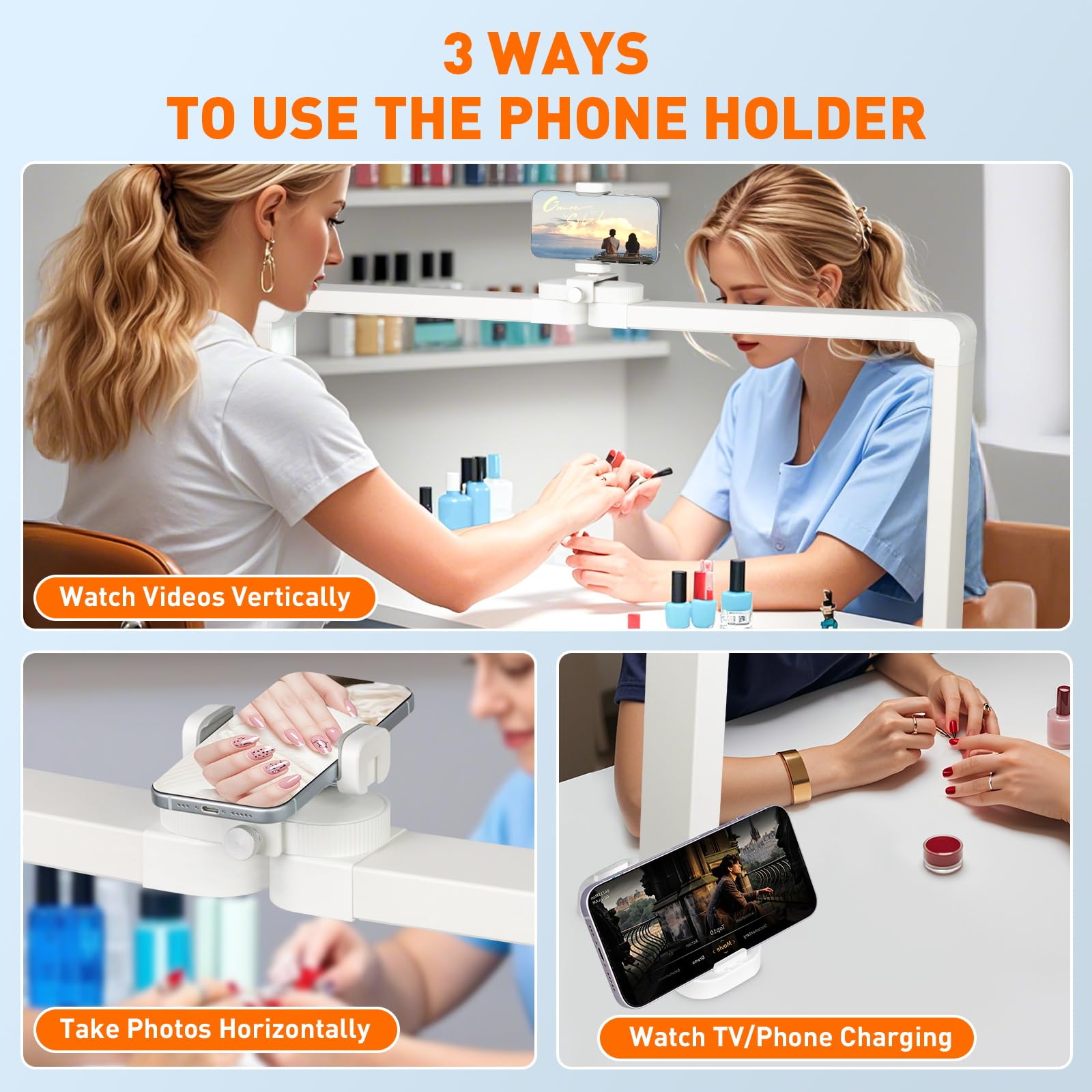 KIRKAS phone holder base enables hands-free workflow