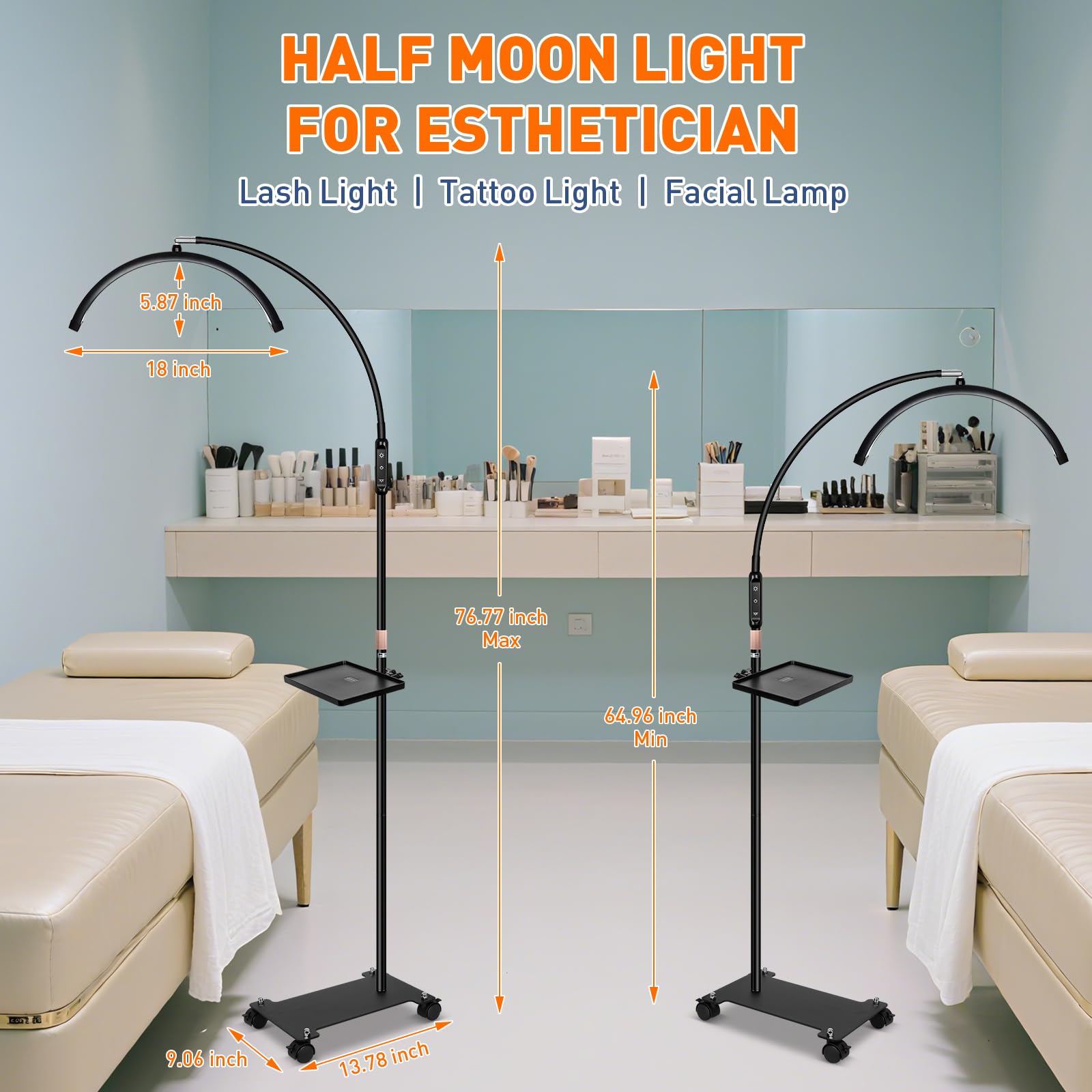 KIRKAS Stable roller-base design prevents wobble in busy studios.
