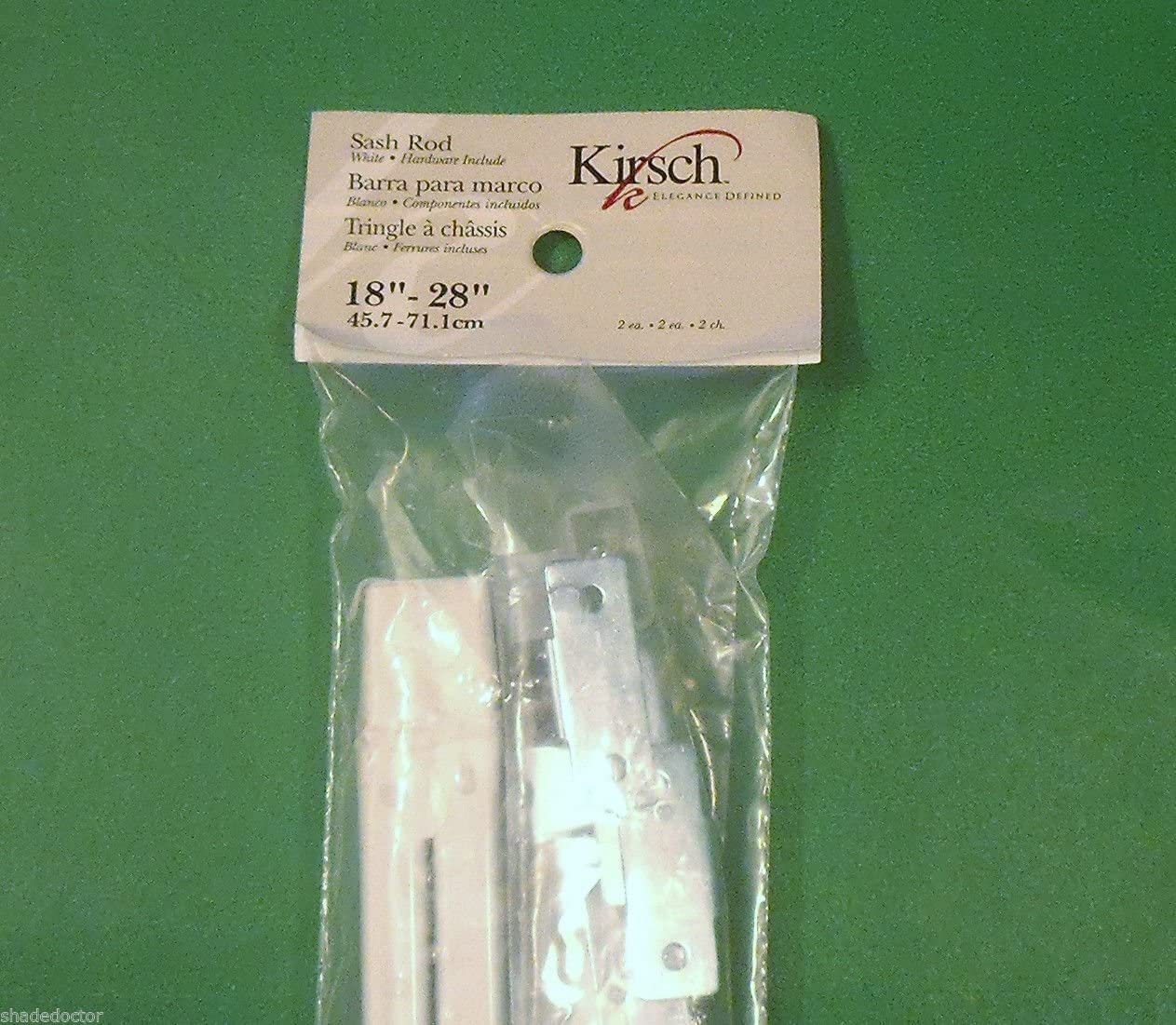 Kirsch flat sash rod on bottom door and sidelights offers neat drapery control.