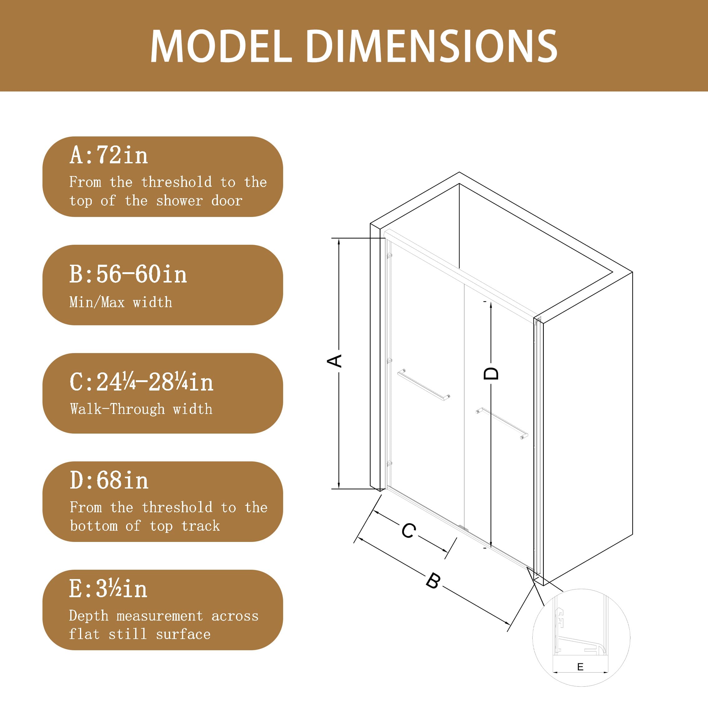KisaTub chrome aluminum frame and stainless steel handle add modern durability.