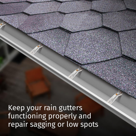 KishYa aluminum gutter hangers offer corrosion resistance and durable support for rain gutters.