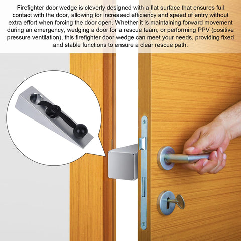 KishYa Firefighter Wedge supports PPV and door clearance in emergencies.