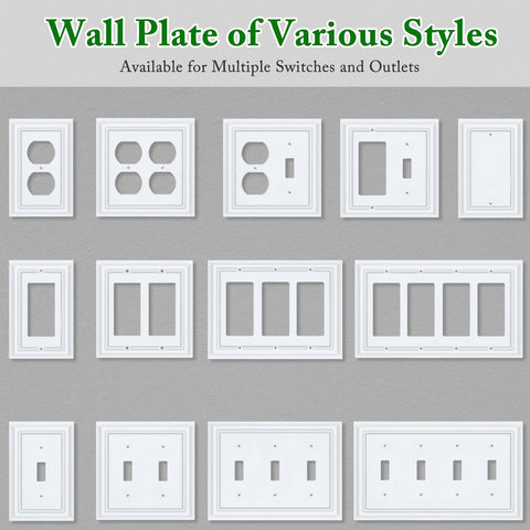 Kisrvopn Sleek-line wall plate design enhances offices and bedrooms.