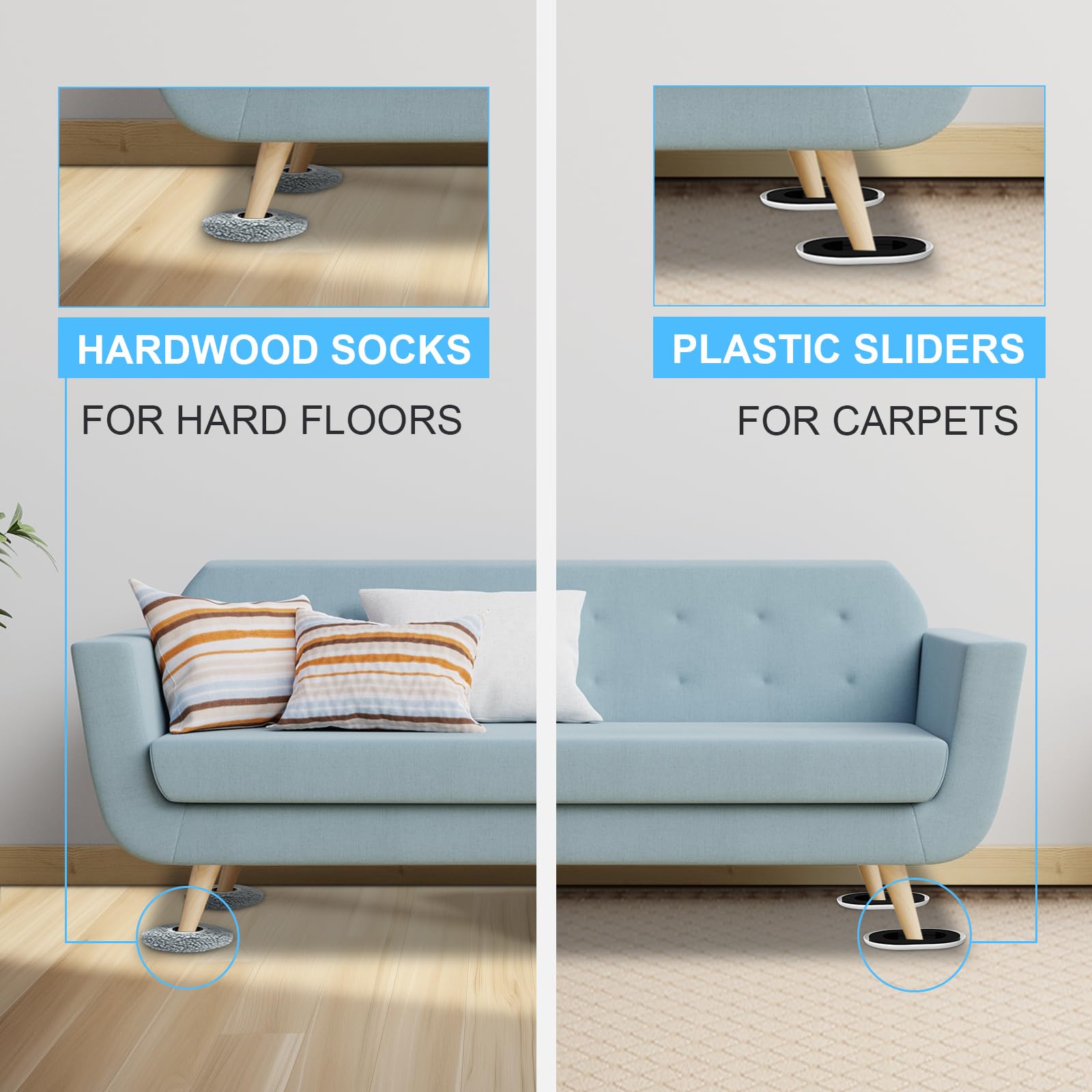 Kiss Core 2-in-1 kit for switching from carpet to wood.