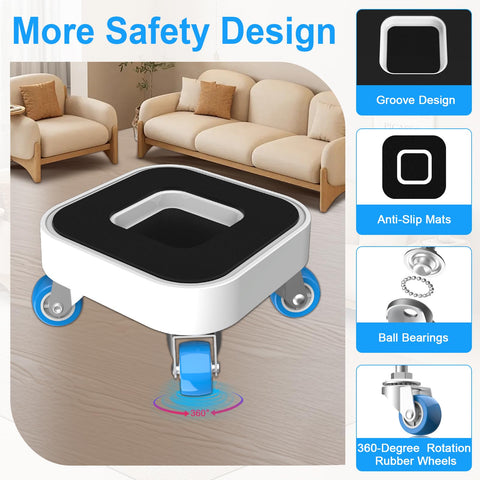 Kiss Core anti-slip pads prevent shifting during furniture movement