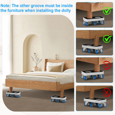 Kiss Core dolly includes a pry bar to help lift and position objects.
