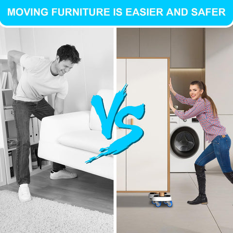 Kiss Core easy-to-use movers glide under heavy items for quick relocation