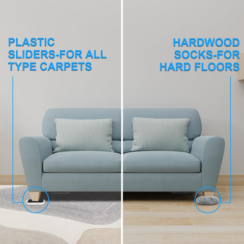 Kiss Core eight carpet slides provide secure grip during moves