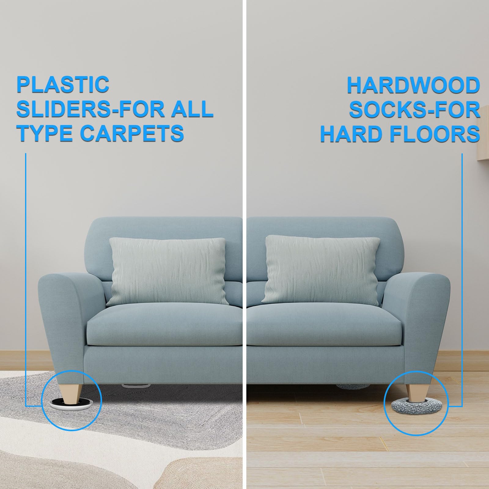 Kiss Core extendable furniture lifter helps lift and move with less strain.