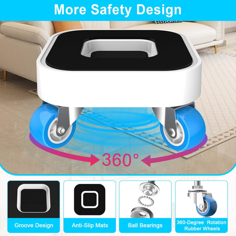 Kiss Core furniture dolly set of 4 with anti-slip pads for secure moves