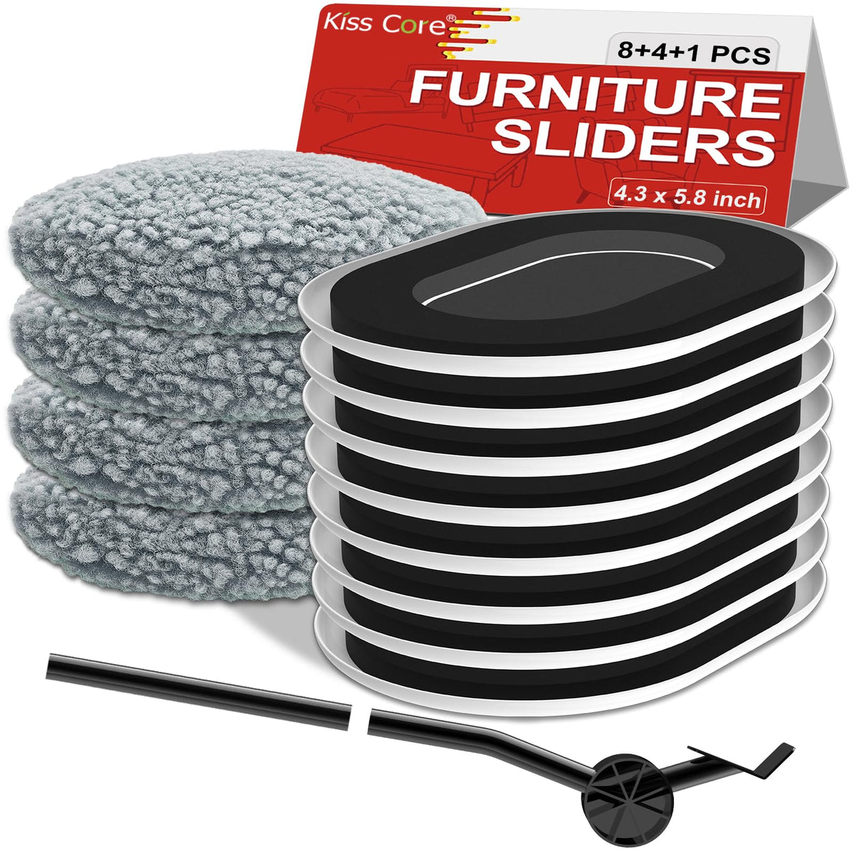 Kiss Core extendable lift helps raise furniture for smooth sliding.