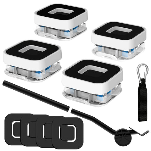 Kiss Core hard-floor sliders with silent wheels protecting floors during moves.