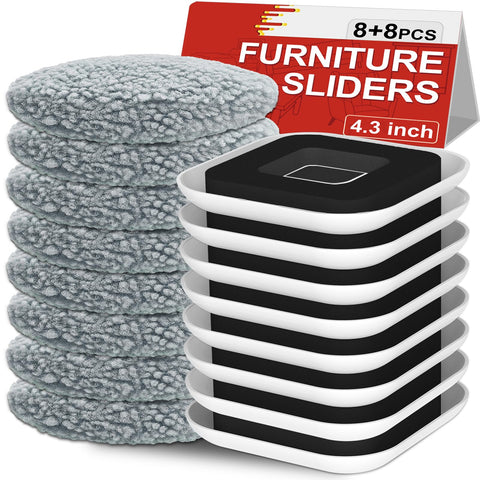 Kiss Core patent-pending sliders shown side view easing furniture movement