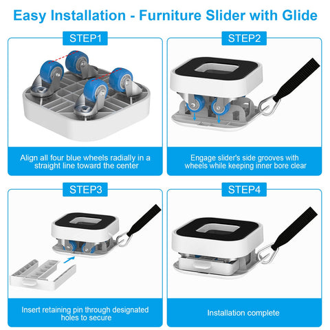 Kiss Core pry bar assists lifting before sliding heavy appliances safely.