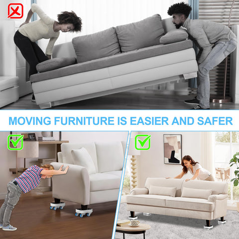 Kiss Core two-in-one moving kit switches between carpet and hard floor surfaces.