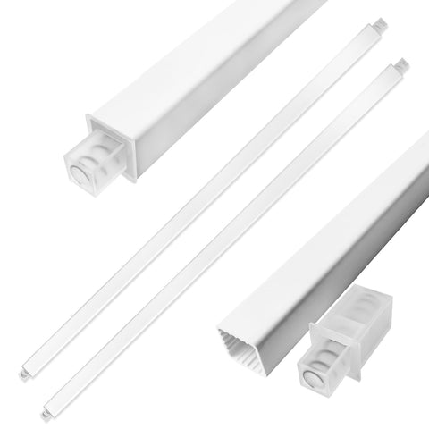 KitFit 24-inch towel bar cuttable end, customize length to fit your space.