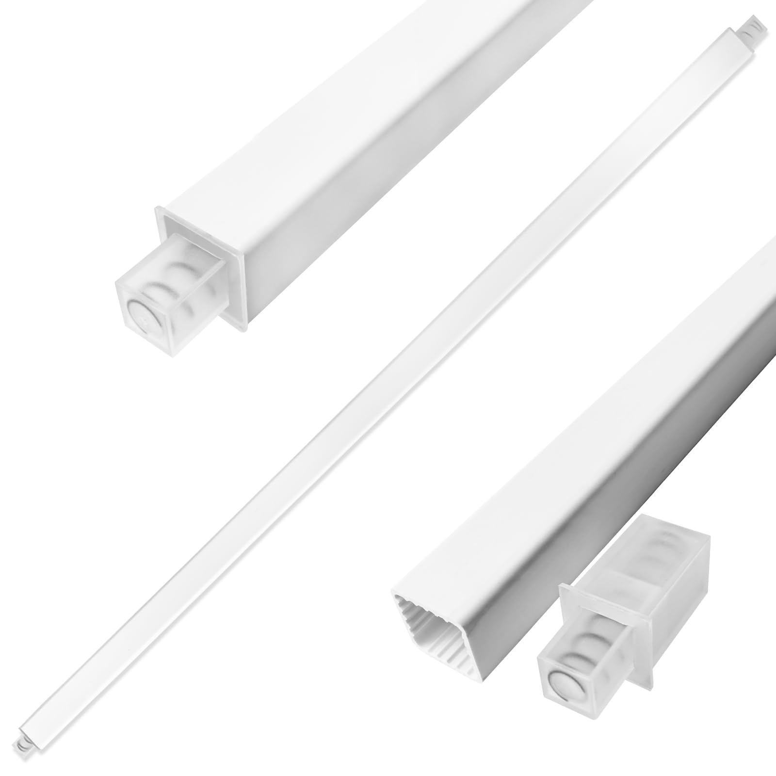 KitFit 24-inch towel bar replacement rod with spring end for secure bathroom wall mounting