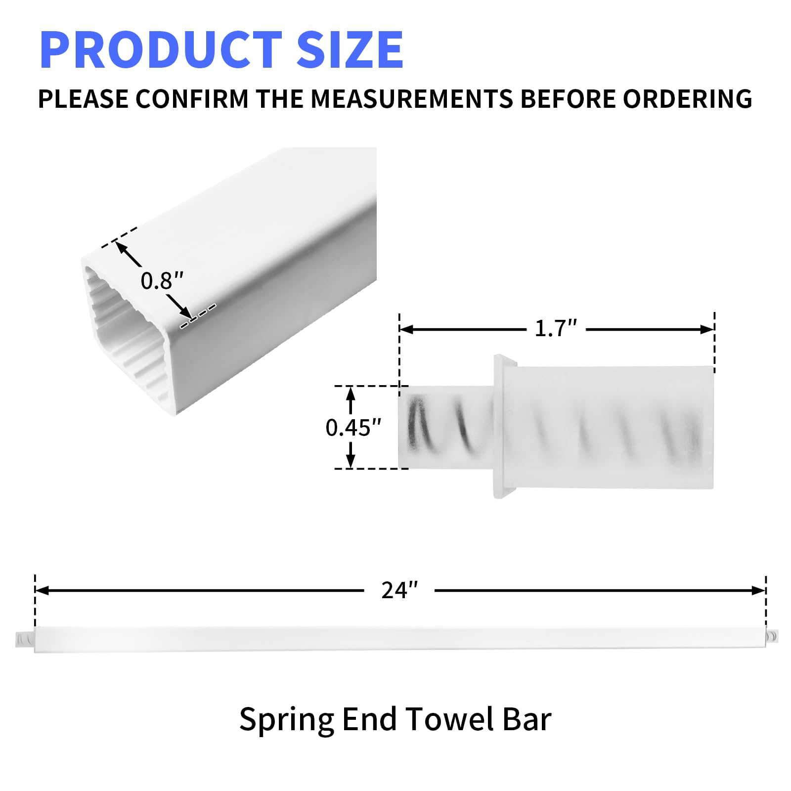 KitFit wall mount towel bar showing easy installation in a bathroom