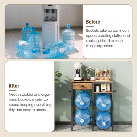KITIVIALA two open shelves and fabric drawer for cups and napkins