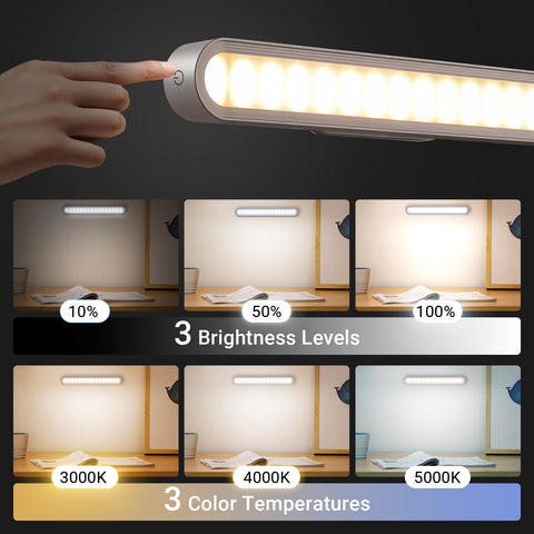 Kitloo 2600mAh battery keeps under cabinet lighting bright for hours.