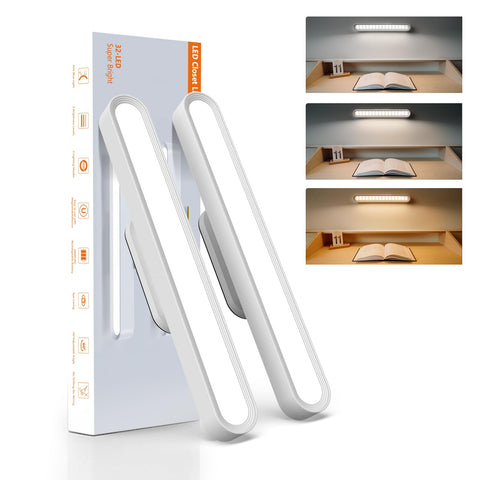 Kitloo closet lights 2-pack illuminate cabinets with long-lasting battery powered convenience.