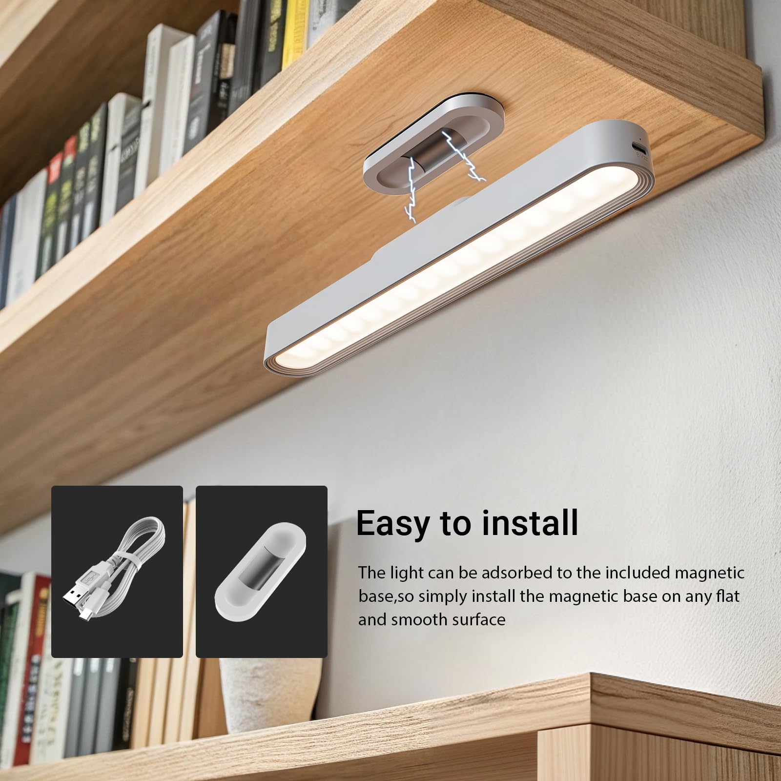 Kitloo closet lights packaging highlights included items for quick, easy setup.